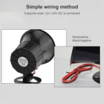 Siren Horn ES-626(Black) - Image 7