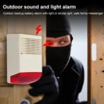 50W Outdoor High Power Wired Siren Flashlight - Image 4