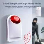 Outdoor Siren with Red Flashlight , Can be used 1.2A 12V as a Backup Battery - Image 4