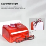 Mini Wired Red Strobe Siren for Burglar Security Alarm(White) - Image 4