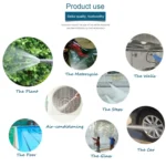 KANEED High Pressure Water Hose Nozzle Copper Water Gun Head for Home Car Washing(Blue) - Image 8