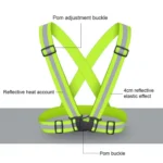 Night Riding Running Flexible Reflective Safety Vest - Image 2