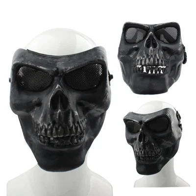S-OG-1629B_1.webp High Intensity Terrifying Evil Facepiece Skeleton Anti BB Bomb Face Mask with Elastic Bands - Image 2