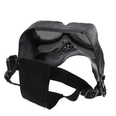 S-OG-1629B_5.webp High Intensity Terrifying Evil Facepiece Skeleton Anti BB Bomb Face Mask with Elastic Bands - Image 6