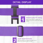 Luggage Strap Cross Belt Adjustable Packing Band Belt Strap with Password Lock for Luggage Travel Suitcase - Image 4
