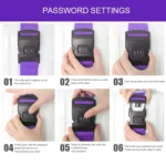 Luggage Strap Cross Belt Adjustable Packing Band Belt Strap with Password Lock for Luggage Travel Suitcase - Image 6