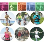 Sports Waterproof Elastic Waist Bag Two Pockets Fanny Pack Zip Pouch - Image 5