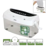 Deli Office Series Hand-cranked A4 / CD / Card Desktop Paper Shredder, Waste-bin Volume: 4L (No. 9935)(White)
