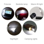 Portable Double Sided USB Touch Light, with 6 PCS LED - Image 6