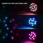 LED-B11  Plastic PAR Light DMX512 10W 18 LED RGB  Stage Light, Master / Slave Control / Auto Run Mode - Image 8