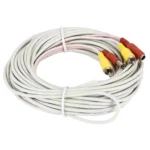 CCTV Safety Camera Power Video Male to Female Cable, Length: 15m(White) - Image 2