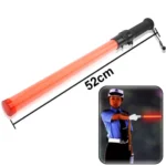 Safety Traffic 3-Mode Control Red LED Baton with Alarm Function, Length: 52cm - Image 2