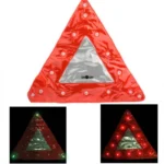 15 LED Triangle Emergency Car Warning Safety Traffic Sign Red(Red) - Image 2
