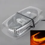 25W 240-LED Warning Mini Light Bar Strobe Waterproof Light, Yellow Light - Image 2