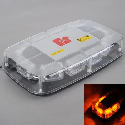 S-SWL-0221_1.webp 30W Warning Mini Light Bar Strobe Light with 10pcs 3-LED Bars, Yellow Light - Image 2