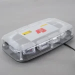 30W Warning Mini Light Bar Strobe Light with 10pcs 3-LED Bars, Yellow Light - Image 4