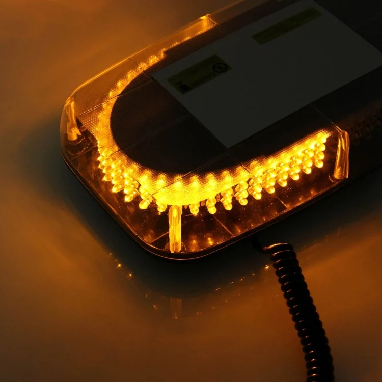 S-SWL-0222_6.webp 25W 240 LED Warning Mini Light Bar Strobe Light, Yellow Light - Image 7