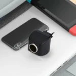 EU Plug Car Charger Switch(Black) - Image 4