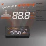 X5 HUD 3 inch Universal Multi Car Head Up Display with OBDII EOBD System, Light Sensors, Rotation Speed, Rotation Speed Unit, Unit Mark, Voltage, Water Temperature, Alarm mark(Black) - Image 9