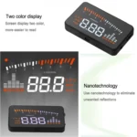 X5 HUD 3 inch Universal Multi Car Head Up Display with OBDII EOBD System, Light Sensors, Rotation Speed, Rotation Speed Unit, Unit Mark, Voltage, Water Temperature, Alarm mark(Black) - Image 10