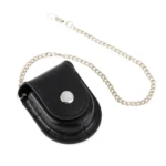 Retro Pocket Watch Holster / Leather Pouch / Belt Bag with Chain - Image 3