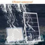 200W SMD 2835 176 LEDs Solar Powered Timing LED Flood Light with Remote Control - Image 11