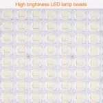 200W SMD 2835 176 LEDs Solar Powered Timing LED Flood Light with Remote Control - Image 6