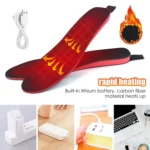 Rechargeable Electric Heating Insole Wireless Remote Control Smart Thermal Insole,Size:Large(41-46 Size) - Image 11