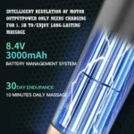 USB Charging Three-speed Vibration Adjustable Mini Fascia Gun Electric Massage Gun Full Body Massager - Image 7