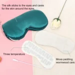 USB Charging Heating Silk Moxa Sleep Eye Mask - Image 4