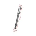 5 PCS 1/4 Electric Batch Head High Magnetism Connecting Rod Pistol Drill Extension Rod Sleeve Fast Turning Joint, Length: 100mm - Image 3