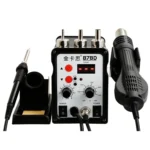 Kaisi 878D 2 In 1 LCD Digital Display Heat Gun Soldering Station 700W for BGA Rework Solder Station Hot Air Gun Welder Equipment, US Plug