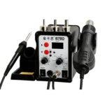 Kaisi 878D 2 In 1 LCD Digital Display Heat Gun Soldering Station 700W for BGA Rework Solder Station Hot Air Gun Welder Equipment, US Plug - Image 2