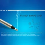 QUICKO T12-D24 Black Welding Lead-free Soldering Iron Tip - Image 5