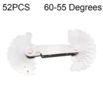 52 PCS Metric 60 Degrees +British 55 Degrees CR Stainless Steel Thread Gauge