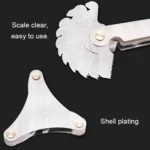 52 PCS Metric 60 Degrees +British 55 Degrees CR Stainless Steel Thread Gauge - Image 7