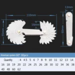 30 PCS US Screw Pitch Thread Blades 60 Degrees CR Stainless Steel Thread Gauge - Image 4
