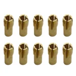 10 PCS Three-claw Copper Clamp Nut for Electric Mill Fittings,Bore diameter: 3.2mm - Image 2