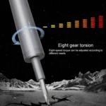 A-012 Rechargeable Lithium Battery Rechargeable Electric Drill Cordless Screwdriver Set with 8 Gear Torsion - Image 7