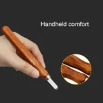 12 in 1  Wood Carving Chisels Knife Basic Woodcut Working Handmade Rubber Stamps Hand Tools - Image 5