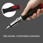 180 Degree Rotation 1/4 inch Hex Connector Multi-function Ratchet Screwdriver - Image 5