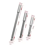 3 in 1 1/4 Electric Batch Head High Magnetism Connecting Rod Pistol Drill Extension Rod Sleeve Fast Turning Joint, Length: 75/100/150mm - Image 3