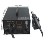 BEST Intelligent 2 in 1 Hot Air Gun Soldering Desoldering Rework Station (Voltage 220V) - Image 4