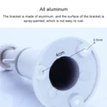 Aluminum Arlo Universal Support Wall Mounted Bracket for Monitor Camera, Black & White Random Delivery - Image 4