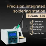 SUGON T26 Soldering Station Lead-free 2S Rapid Heating with C210-002 Soldering Iron Tip Kit, US Plug - Image 3