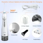 Mornwell D52 USB-Rechargeable Water Flosser IPX7 Waterproof Oral Irrigator - Image 6