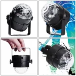 YouOKLight YK2278 3W Sound Activated Party DJ Lighting RBG Disco Ball Strobe Lamp Stage Par Light with 7 Modes, Without Remote Control - Image 5