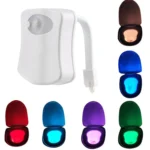 Motion Activated Toilet Nightlight, LED Toilet Light Bathroom Washroom - Image 2