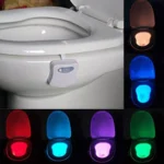 Motion Activated Toilet Nightlight, LED Toilet Light Bathroom Washroom - Image 3