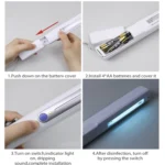 Portable Handheld 3W UV Germicidal Disinfection Lamp Personal Car Travel UV Fast Disinfection Stick - Image 12